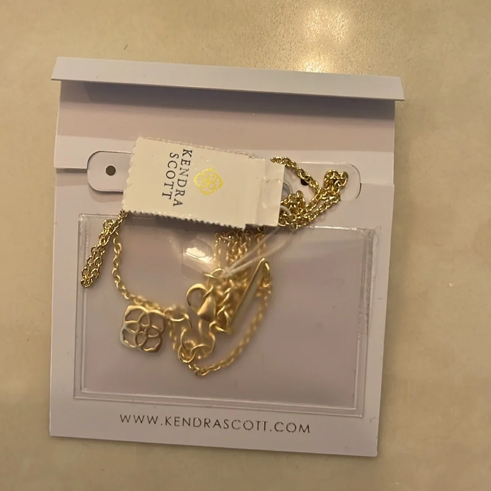 Kendra Scott Blue and Gold Necklace - Picture 2 of 2